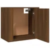 vidaXL Table de nuit murale marron imitation chêne 50x30x47 Voir les images du produit 6