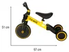 Trike Fix Mini Triciclo da fondo 3 in 1 con pedali Giallo Anteprima dell’immagine prodotto 6