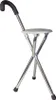 Gehstock mit Sitzfläche / leichter Sitzstock aus Aluminium Produktbild-Vorschau 3