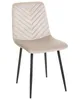 BELIANI Esszimmerstühle 4er Set Beige aus Samtstoff mit Produktbild-Vorschau 4