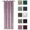 Verdunkelungsvorhang Samt weich Petrol 140x225 cm Ösen Produktbild-Vorschau 9