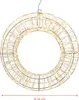 LED-metaalkrans zilver met 960 LED's in warm wit - 36 cm - Productafbeelding-voorbeeld 2