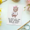 Mr. & Mrs. Panda Postkarte Ärztin Herz - Weiß - Geschenk, Produktbild-Vorschau 2