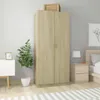 vidaXL Szafa dąb sonoma 90x52x200 cm materiał Podgląd zdjęcia produktu 19