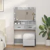 vidaXL Toaletný stolík Grey Sonoma 79 x 41 x 135 cm Náhľad obrázku produktu 2