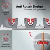 GARLAVIE Besenhalterung (45cm) mit 4 Haltern und 5 Haken. Produktbild-Vorschau 3