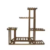 FATIVO Pflanzenregal Holz Mehrstöckig: 96x95x25cm Produktbild-Vorschau 4