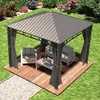A gazebo set up in a garden with outdoor furniture. Náhled obrázku produktu