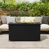 Yaheetech Polyrattan Gartenbox mit Rollen & Deckel, 650 L Produktbild-Vorschau 1