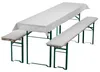 NYVI Bierbankauflagen Set NYVIGala 240x70 cm Weiß - 1x Produktbild-Vorschau 2