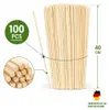 100 Zuckerwattestäbe 40 cm aus Kiefernholz 4 x 4 mm Produktbild-Vorschau 1