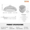 Product image with diagrams and specifications for a fire pit spark screen. Anteprima dell’immagine prodotto