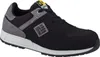 A single black and gray work shoe is shown against a white background. Produktbild-Vorschau