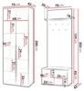MIRJAN24 Garderoben-Set Kerkin I, Garderobe mit vier Produktbild-Vorschau 4