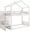 Sweiko Kinderbett 90x200cm, Niedriges Etagenbett mit Produktbild-Vorschau 13