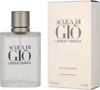 A bottle of Acqua Di Gio perfume and its packaging are shown against a white background. Anteprima dell’immagine prodotto