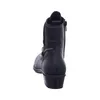 A black boot is shown from the back against a white background. Voir les images du produit