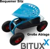 Bituxx Garten Rollhocker Hocker Arbeitshocker Sitzhocker Produktbild-Vorschau 4