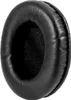A close-up studio shot of a black headphone earpad. Podgląd zdjęcia produktu