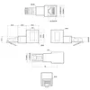 InLine Patchkabel-Adapter Cat.6A, RJ45 Stecker/Buchse, 90° Produktbild-Vorschau 3