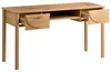 BELIANI Schreibtisch Hellbraun MDF 140 x 50 cm mit Produktbild-Vorschau 5