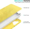 A diagram showing the layered structure of a phone case. Produktbild-Vorschau
