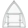vidaXL Klatka dla kurcząt srebrna 100x105x120 cm Stal Podgląd zdjęcia produktu 5