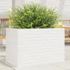 vidaXL Pflanzkübel Weiß 70x40x46 cm Massivholz Kiefer Produktbild-Vorschau 2