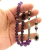 Tesbih Amethyst 8mm Gebetskette 33 Perlen Vizyon Püskül Produktbild-Vorschau 4