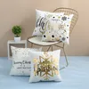 4x Weihnachten Deko Kissenbezüge 45x45 cm, Rot Weiches Produktbild-Vorschau 2