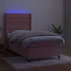 The Living Store Boxspringbett mit Matratze & LED Rosa Produktbild-Vorschau 3