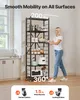 VEVOR 6 półek, składane półki na kółkach, 30x61x183 cm, Podgląd zdjęcia produktu 3