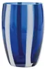 Set 6 Bicchieri Tumbler Gessato Blu in Vetro Soffiato a Anteprima dell’immagine prodotto 1