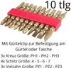Bit Set 10 Stück doppeltes Gold Produktbild-Vorschau 2