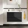 Stamar | Badezimmerschrank, mit Waschtisch, 80 cm, Schwarz, Produktbild-Vorschau 9
