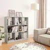 vidaXL Knihovna betonová šedá 97,5x29,5x100 cm odvozený Náhled obrázku produktu 2