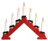 Kerzenhalter, Pyramidenform, rot Produktbild-Vorschau 1