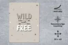 MuchoWow® Mauspad Mousepad Zitate - Sprichwörter - Wild und Produktbild-Vorschau 3