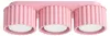 Plafond AURA 3 rosa Gx53 3xGx53 10W Aluminium 8x10x32.5cm Produktbild-Vorschau 1