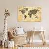MuchoWow® Poster Weltkarte - Zeitung - Gold 60x40 cm - Produktbild-Vorschau 7