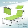 Sonnenliege klappbar – Gartenliege aus Aluminium mit Produktbild-Vorschau 2