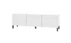 Sophia Lowboard 139 cm 3-türig mit Metallfüßen weiß-matt Produktbild-Vorschau 1
