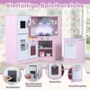 COSTWAY Kinderküche Holz, Spielküche Eck mit Licht und Produktbild-Vorschau 8