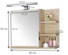 Spiegelschrank 60x50 Sonoma Eiche, Badezimmerschrank mit Produktbild-Vorschau 6