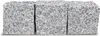 Three granite paving stones are lined up against a white background. Produktbild-Vorschau