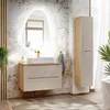 Wysoka Szafka Do Łazienki 2-Drzwiowa - Elegancka I Podgląd zdjęcia produktu 3