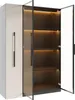 Vitrine en verre Merax avec LED, trois portes, armoire à Voir les images du produit 11
