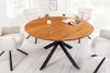 Massiver Esstisch GALAXIE 130cm rund natur Akazienholz Produktbild-Vorschau 3