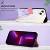 iPhone 13 Mini Hülle, Marmor Motiv Kunstleder Tasche Wallet Produktbild-Vorschau 3