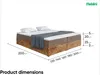 MEBLINI Boxspringbett mit Bettkasten - Gepolstert Produktbild-Vorschau 7